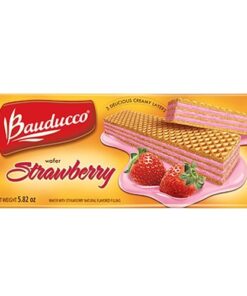 🇺🇸 Bauducco Strawberry Wafer 142g - 🇧🇷 Biscoito Wafer Morango Bauducco 142g
