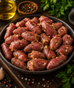 🇺🇸 Seasoned Chicken Hearts 1 Pound - 🇧🇷 Coração de Frango Temperado 1 Libra
